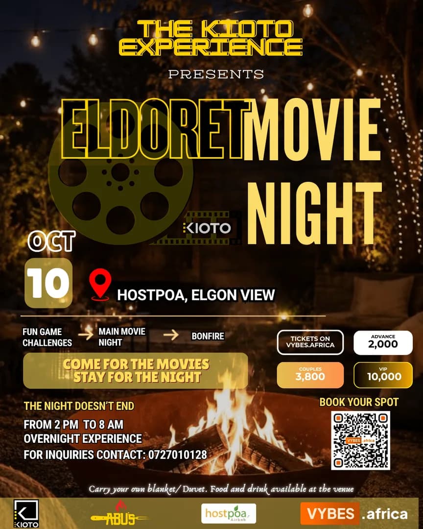 Eldoret Movie Night | Kioto Overnight Movie Experience
